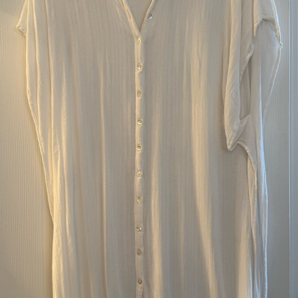 L*Space Swim Coverup Button Down Shirt